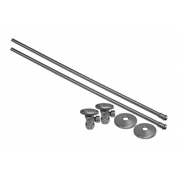 Lavatory Supply Kit, BN, 5/8"AngleStop, Jones Stephens, Mfr#: S1036BN