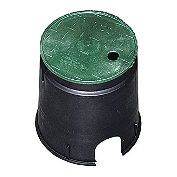 Residential Valve Box, 6", w/Green Lid, Jones Stephens, Mfr#: M06006