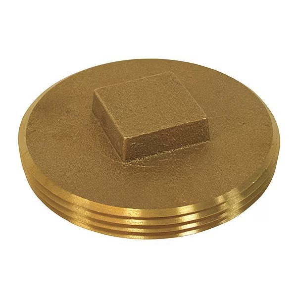 Brass, Raised Head, Plug, Jones Stephens, Mfr#: P50200