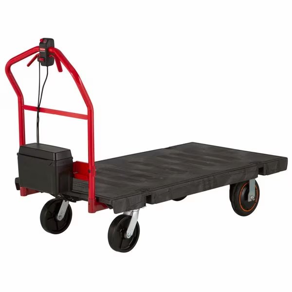 Motorized Platform Truck, Black, 1000 lb., Rubbermaid Commercial, Mfr#: 2173661