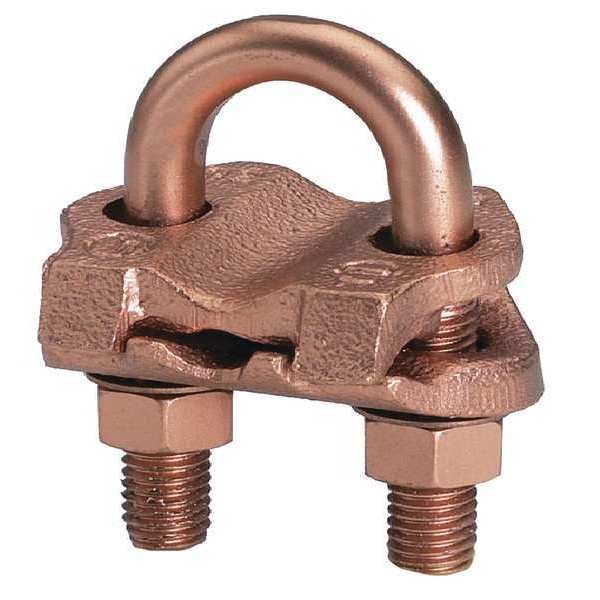 Pipe Ground Clamp, 1/0AWG, 6.38In, Burndy, Mfr#: GAR2229