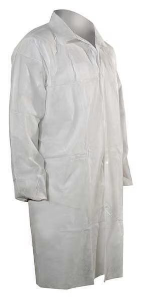 Disp Lab Coat, PP, White, 2XL, PK25, Cellucap, Mfr#: 3302EWSXX