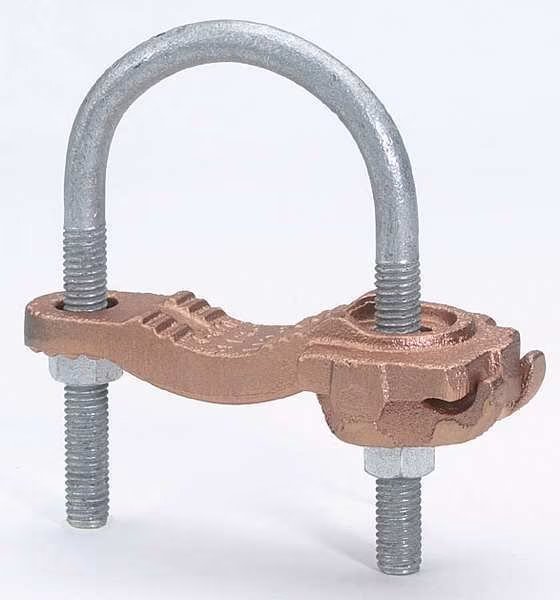 Pipe Ground Clamp, 4AWG, 8.62In, Burndy, Mfr#: GAR3906