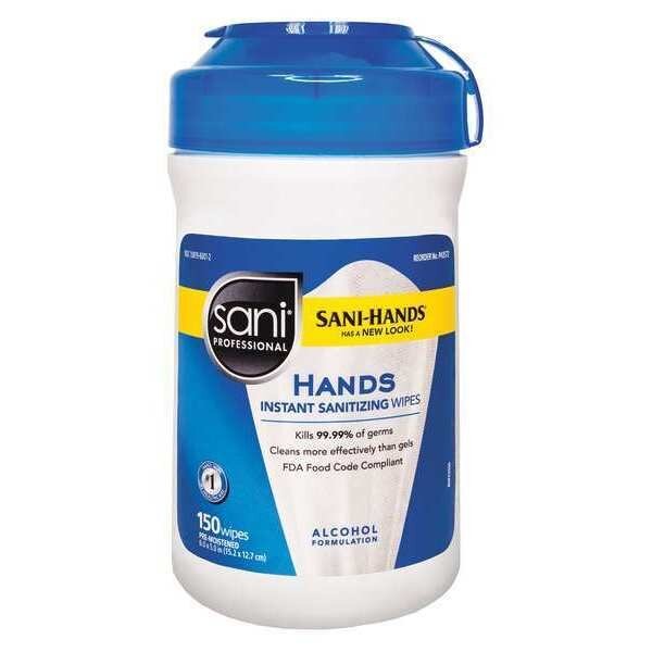 Hand Sanitizer Wipes, 6 x 6-3/4