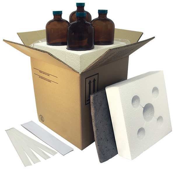 HAZMAT Shipping Kit, (4) 16oz Bottles, PK4, Berlin, Mfr#: HMS-6765M
