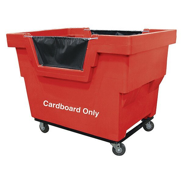 Cube Truck, 7/8 cu. yd., 1000 lb. Cap, Red, Royal Basket Trucks, Mfr#: G23-RDX-CMC-4UNN