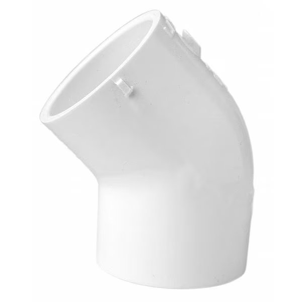PVC Elbow, 45 Degrees, Socket x Socket, 2-1/2 in Pipe Size, EnjoyTool Select, Mfr#: 417025
