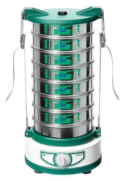 Sieve Shaker, 8 In, 220VAC, 50 Hz, Analog, Endecotts, Mfr#: MIN200/23050