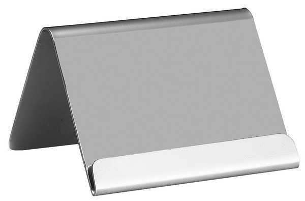 Card Holder with Lip, SS, Silver, Tablecraft, Mfr#: B17