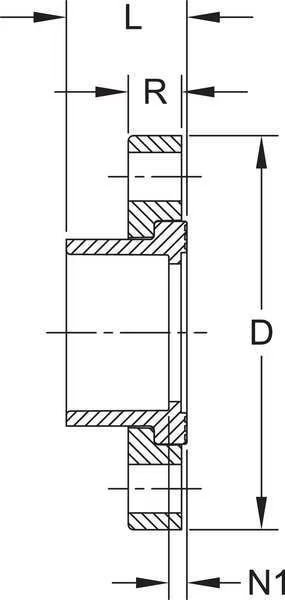 CPVC Flange, Schedule 80, 8
