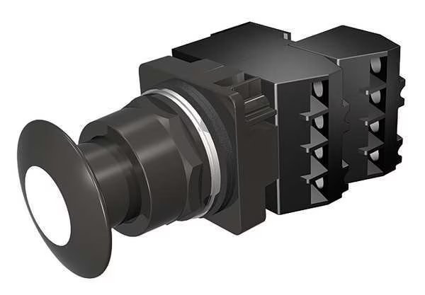 Illuminated Push Button, 30 mm, 2NC, White, Siemens, Mfr#: 52BP2GBGB