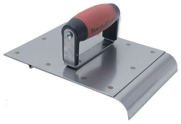 Safety Step Edger/Groover, 6 x 8 In, SS, Marshalltown, Mfr#: 4283D