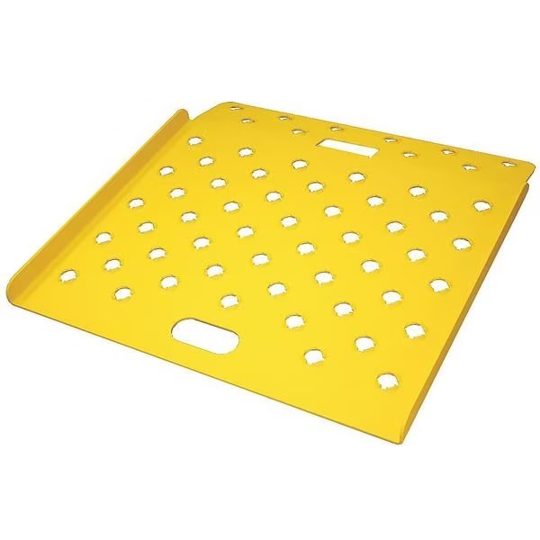 Curb Ramp, Alum., Yellow, 30 In. W, 30 In. L, EnjoyTool Select, Mfr#: CRP3030-SY