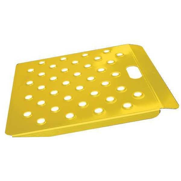 Curb Ramp, Alum., Yellow, 22 In. W, 24 In. L, EnjoyTool Select, Mfr#: CRW2224-SY