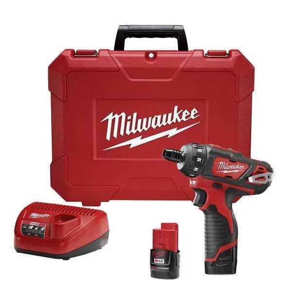 M12 FUEL 1/4” Hex 2-Speed Screwdriver Kit, Milwaukee Tool, Mfr#: 2406-22