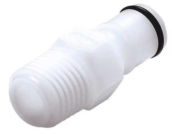 Coupler, Push In, Acetal, White, Colder, Mfr#: APCD24006