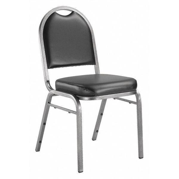 Stacking Chair, 9200 Series, Vinyl Black, National Public Seating, Mfr#: 9210-SV