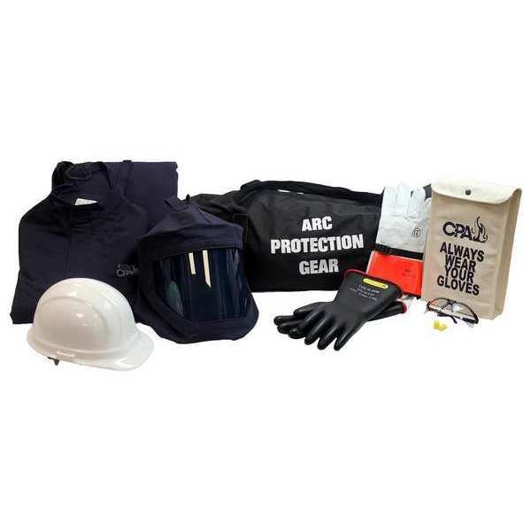 Arc Flash Jacket and Bib Kit, Navy, 2XL, Chicago Protective Apparel, Mfr#: AG-43-2XL