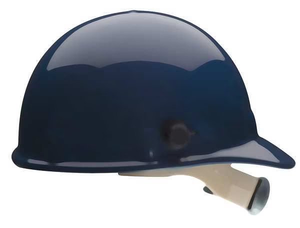 Front Brim Hard Hat, Type 1, Class G, Ratchet (8-Point), Dark Blue, Fibre-Metal By Honeywell, Mfr#: E2QRW75A000