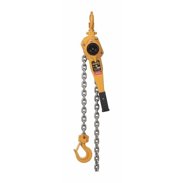 Lever Chain Hoist, 6,000 lb Load Capacity, 20 ft Hoist Lift, 1 33/64 in Hook Opening, Harrington, Mfr#: LB030-SC-20