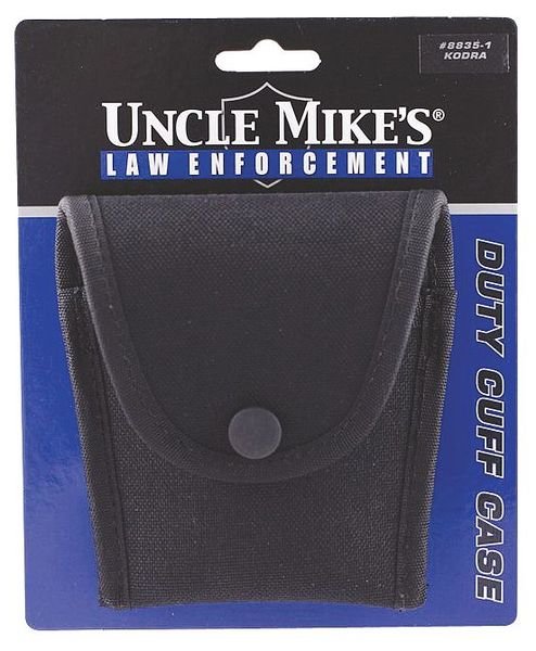 Handcuff Case, Black, Nylon, Duty Cuff, Uncle Mikes, Mfr#: 88351