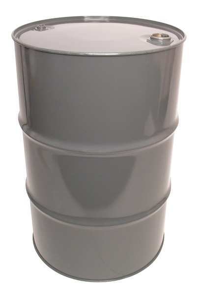 Closed Head Transport Drum, Steel, 55 gal, Lined, Gray, EnjoyTool Select, Mfr#: TH55-3R-GY