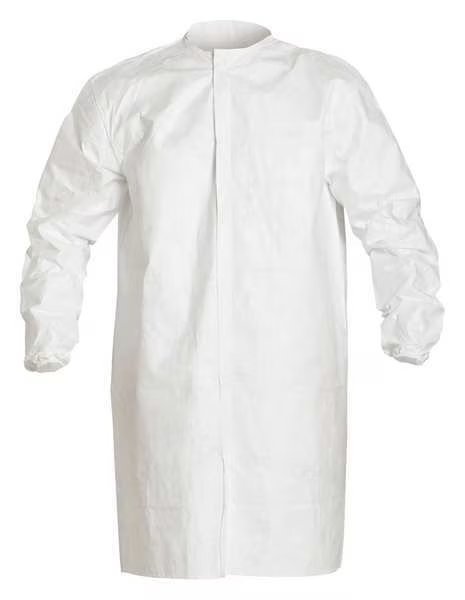 Tyvek Isoclean Disp Frock, White, S, PK30, Dupont, Mfr#: IC270BWHSM003000