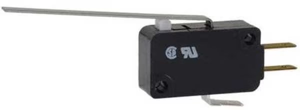 Miniature Snap Action Switch, Lever, Long Actuator, SPDT, 5A @ 240V AC Contact Rating, Honeywell, Mfr#: V7-1A17D8-048