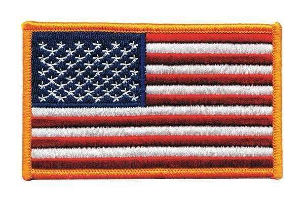 Embroidered Patch, U.S. Flag, Dark Gold, Heros Pride, Mfr#: 7362