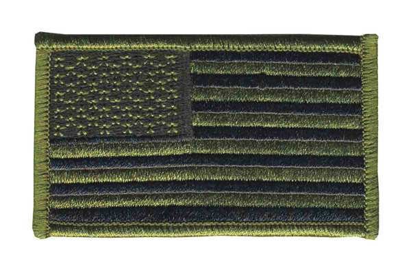 Embroidered Patch, U.S. Flag, Subdued, Heros Pride, Mfr#: 0040