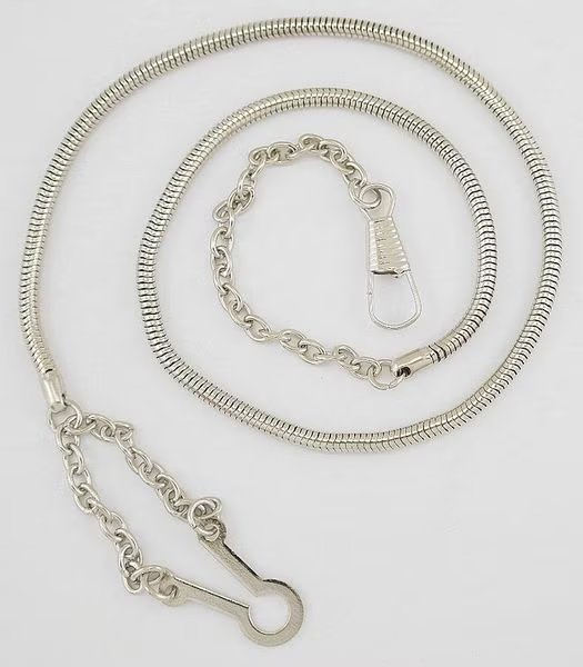 Whistle Chain, Metal, Nickel, Heros Pride, Mfr#: 4020N