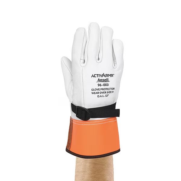 Hyflex Electrical Glove Protector, Gray, Size 8, PR, Ansell, Mfr#: 96-003
