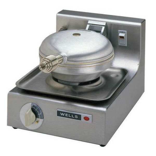 Waffle Baker, Single, 900 Watt, Wells Manufacturing, Mfr#: WB-1E