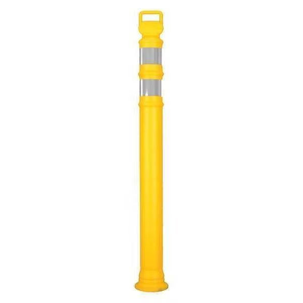 Yellow EASY GRAB DELINEATOR POST FLARED 45IN ; ft. Polyethylene, Cortina Safety Products, Mfr#: 03-747Y