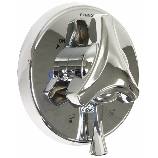 Temptroll Trim Kit 7-1/2", Plastic, Chrome, Symmons, Mfr#: S-86-2-STK-TRM