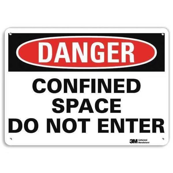 Danger Sign, 14x10 In., English, U1-1033-RA_14X10, Lyle, Mfr#: U1-1033-RA_14X10