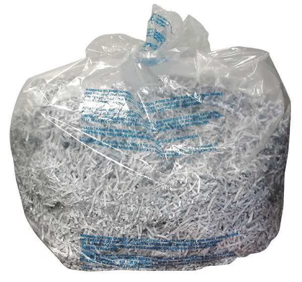 Shredder Bag, Plastic, 40 gal., PK100, Swingline Gbc, Mfr#: 1145482B