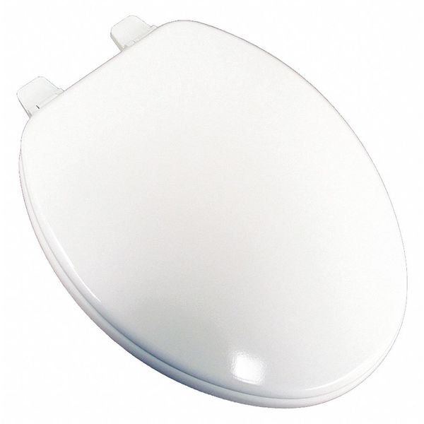 Utility Grd Molded Wood Seat, Wht, Elongtd, With Cover, Molded Wood, Jones Stephens, Mfr#: U004WD00