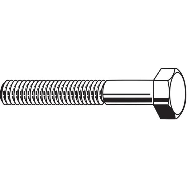 Grade 5, 9/16"-12 Hex Head Cap Screw, Zinc Plated Steel, 6 in L, 5 PK, EnjoyTool Select, Mfr#: U01200.056.0600