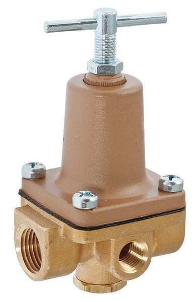 Pressure Regulator, 1/4 in., 1 to 25 psi, Watts, Mfr#: 1/4 LF263A-1-25