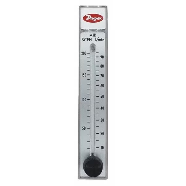Range 5-50 Flowmeter, Scfh Air With Ss V, Dwyer Instruments, Mfr#: RMB-52-SSV
