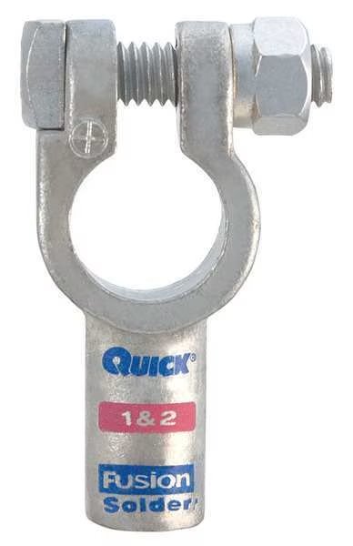 Straight Terminal, 1 and 2ga, Pink, Pos, Fusion, Mfr#: 406301P