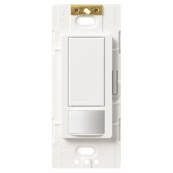 Vacancy Sensor, PIR, 900 sq ft, White, Lutron, Mfr#: MS-VPS2-WH