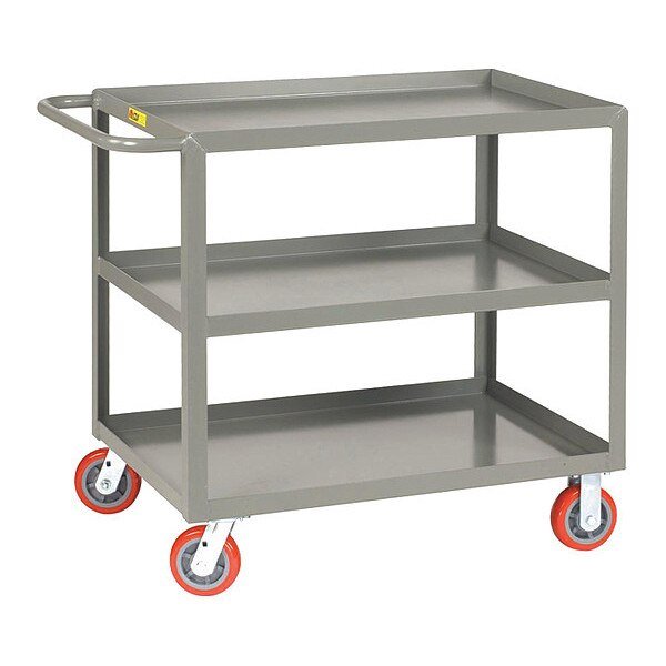 Welded Utility Cart, 12 ga. Steel, 2,000 lb, Little Giant, Mfr#: 3LGL24366PY