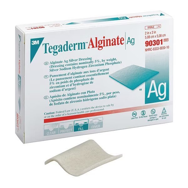 Tgdrm Alginat Ag Silvr Dressing 903, PK40, 3M, Mfr#: 90301