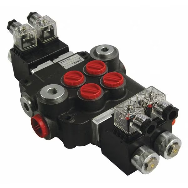 Solenoid Valve 21 GPM, SAE 10/12 Inlet/Outlet, 2 Spool, Tandem Center, Chief, Mfr#: 220882