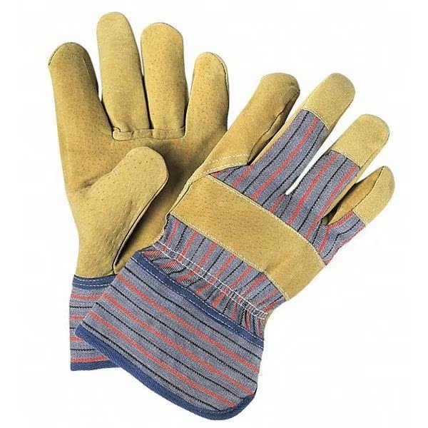 Pigskin Leather Palm Gunn Pattern, L, PK12, Mcr Safety, Mfr#: 1950L