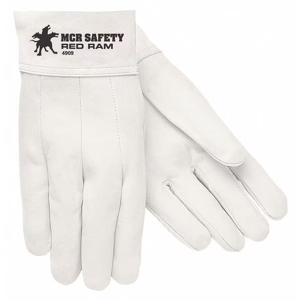 MIG/TIG Welding Gloves, Goatskin Palm, 12, 12PK, Mcr Safety, Mfr#: 4912