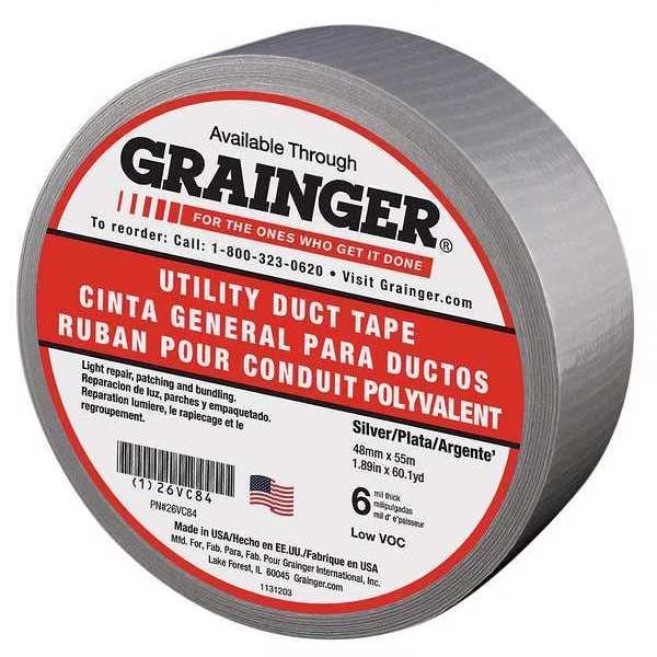 Duct Tape, 48mm x 55m, Silver, 6 mil, EnjoyTool Select, Mfr#: 26VC84
