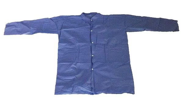 Condor Disposable Lab Coat, Polypropylene, Snaps Closure, Blue, S, 25 PK
